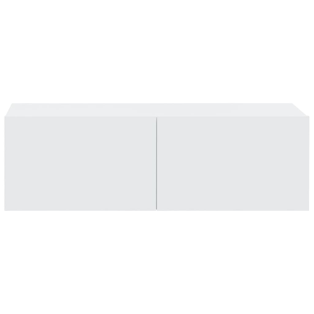 vidaXL Wall TV Cabinets 4 pcs White 100x30x30 cm