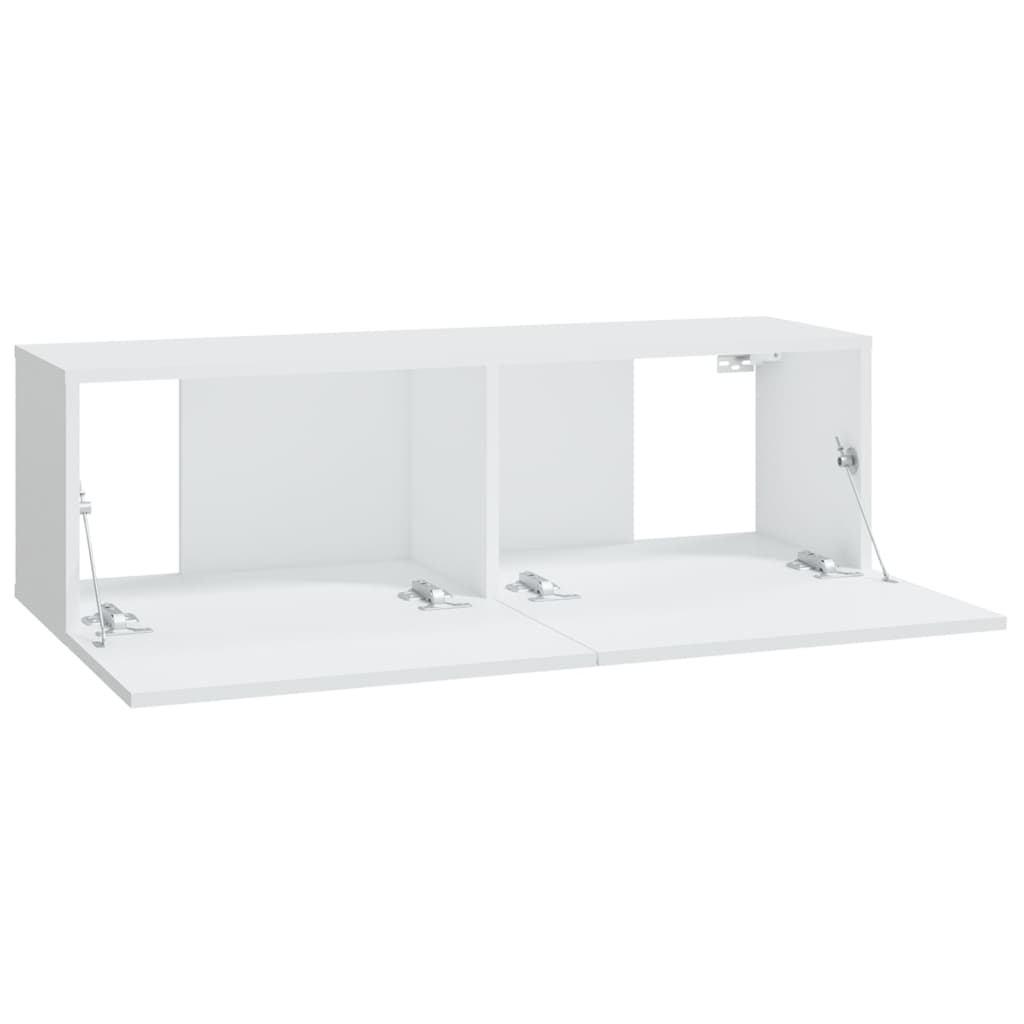 vidaXL Wall TV Cabinets 4 pcs White 100x30x30 cm