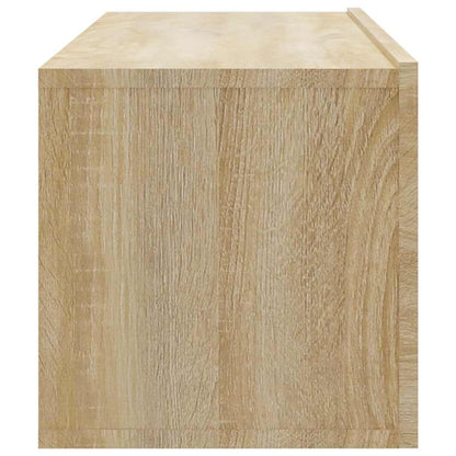 vidaXL 4 Piece Wall-mounted TV Cabinet Set Sonoma Oak 100x30x30 cm