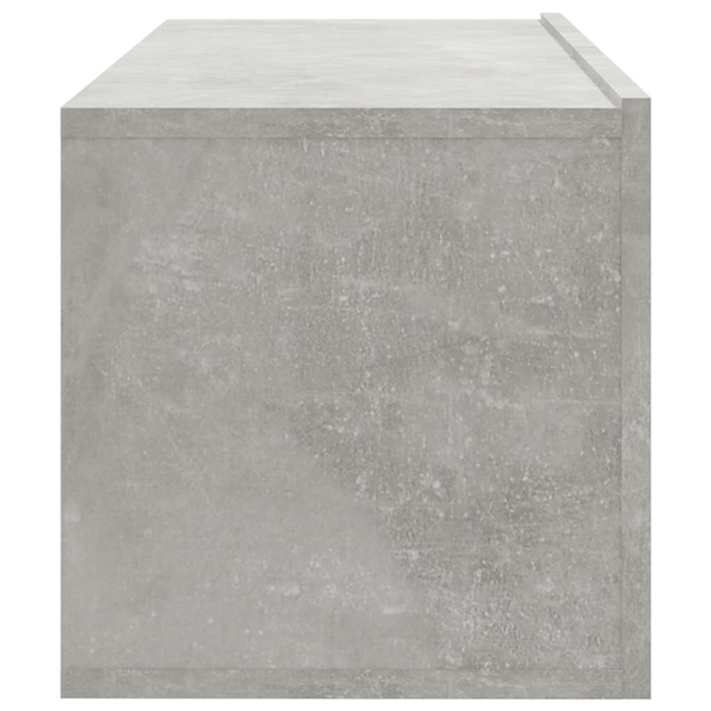 vidaXL 4 Piece Wall-mounted TV Cabinet Set Concrete Grey 100x30x30 cm