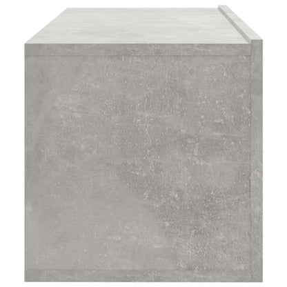 vidaXL 4 Piece Wall-mounted TV Cabinet Set Concrete Grey 100x30x30 cm