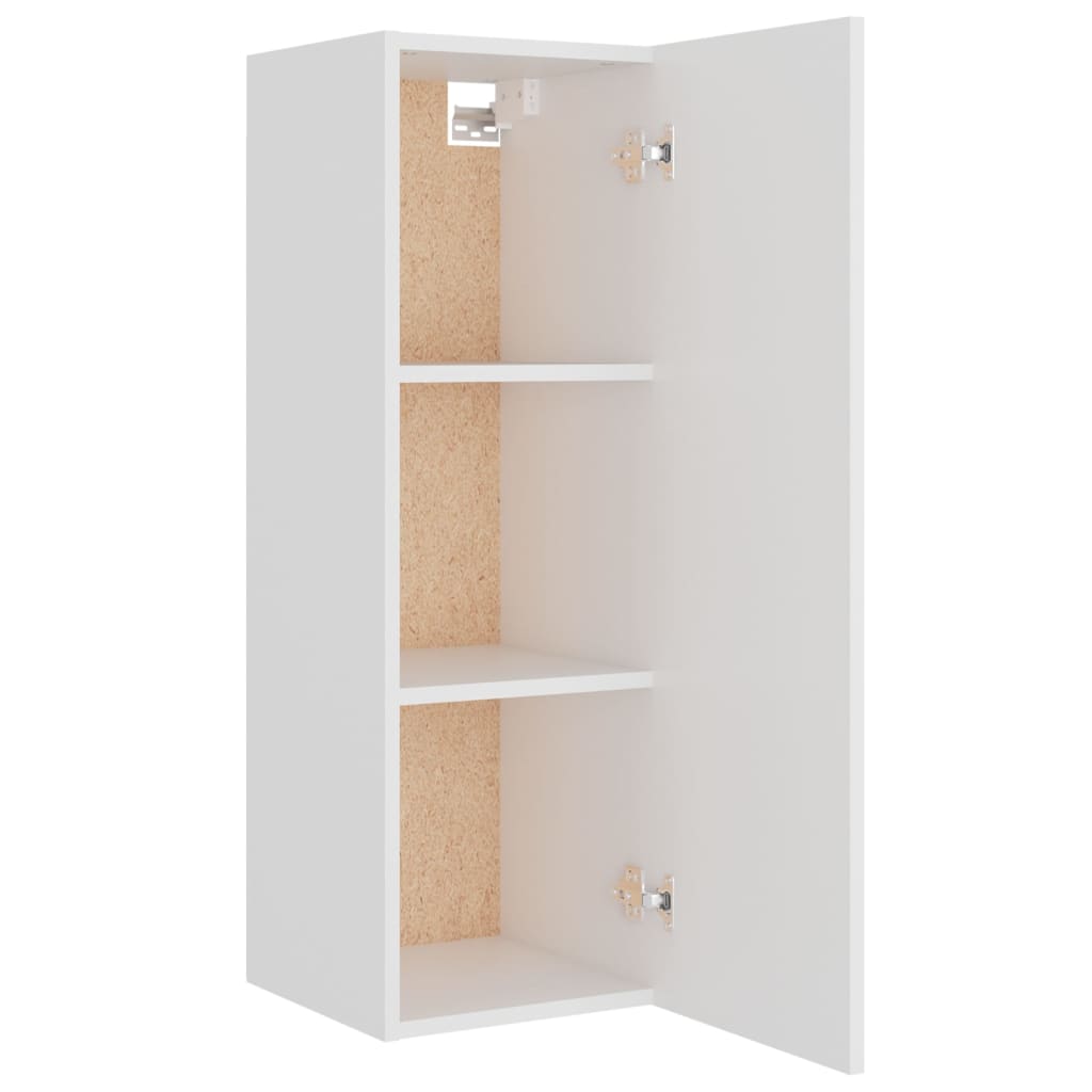 vidaXL 4 Piece TV Cabinet Set White Engineered Wood