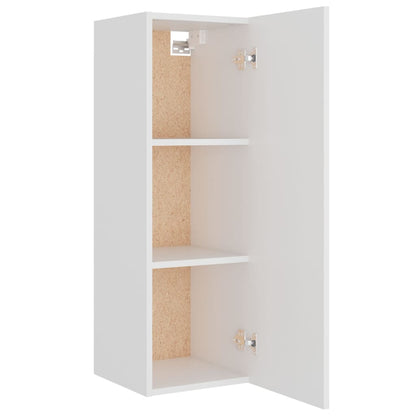 vidaXL 4 Piece TV Cabinet Set White Engineered Wood