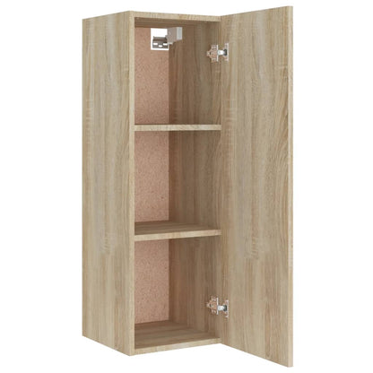 vidaXL 4 Piece TV Cabinet Set Sonoma Oak Engineered Wood