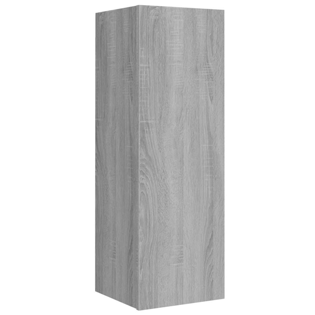 vidaXL 4 Piece TV Cabinet Set Grey Sonoma Engineered Wood
