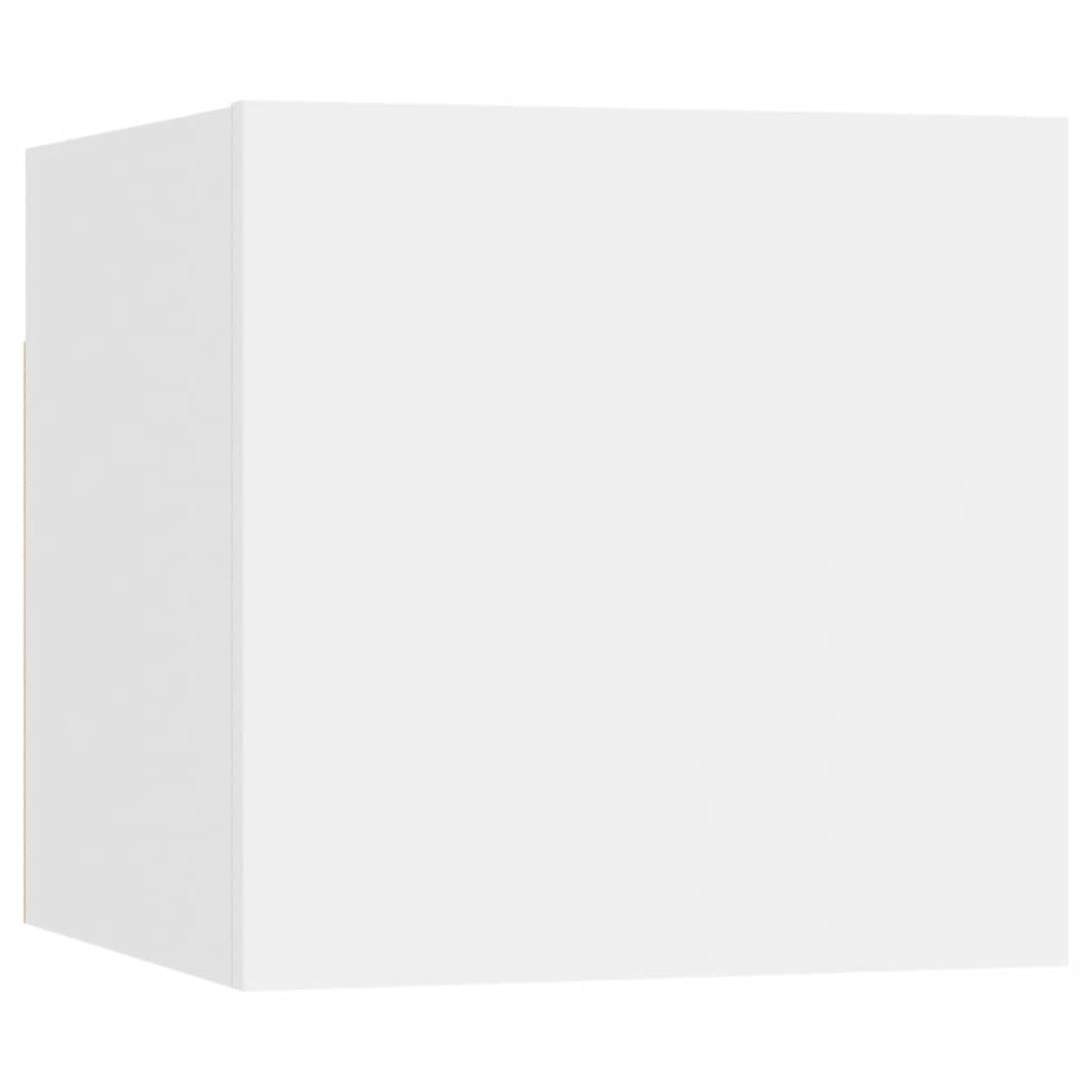 vidaXL 8 Piece TV Cabinet Set White Engineered Wood