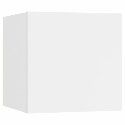 vidaXL 8 Piece TV Cabinet Set White Engineered Wood