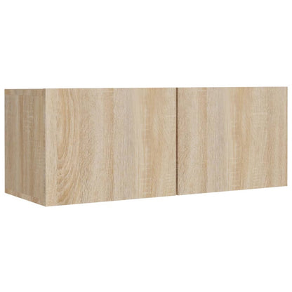 vidaXL 8 Piece TV Cabinet Set Sonoma Oak Engineered Wood