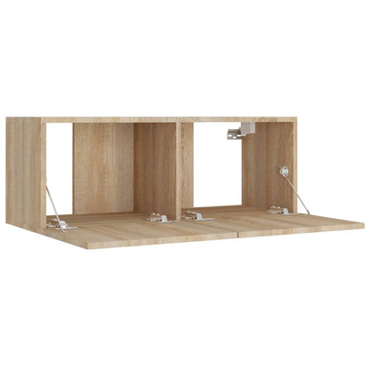 vidaXL 8 Piece TV Cabinet Set Sonoma Oak Engineered Wood