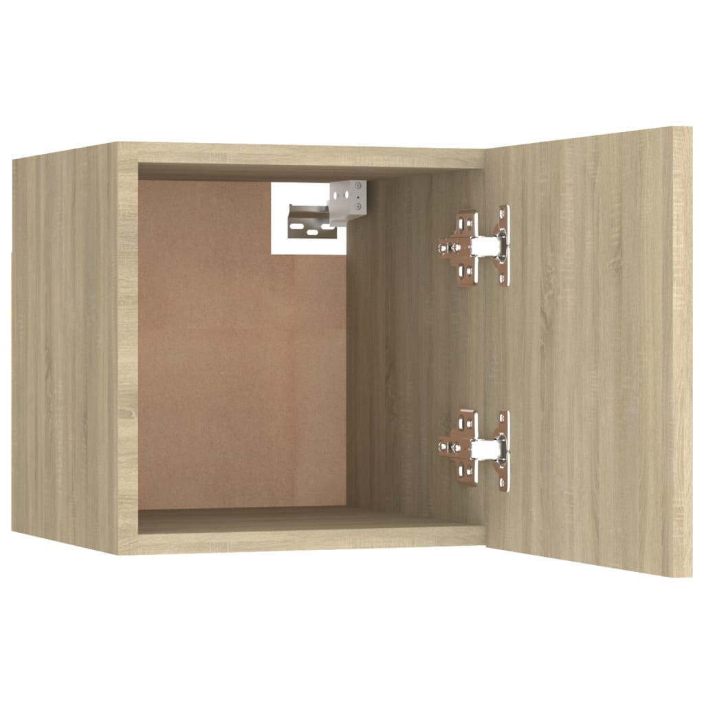 vidaXL 8 Piece TV Cabinet Set Sonoma Oak Engineered Wood