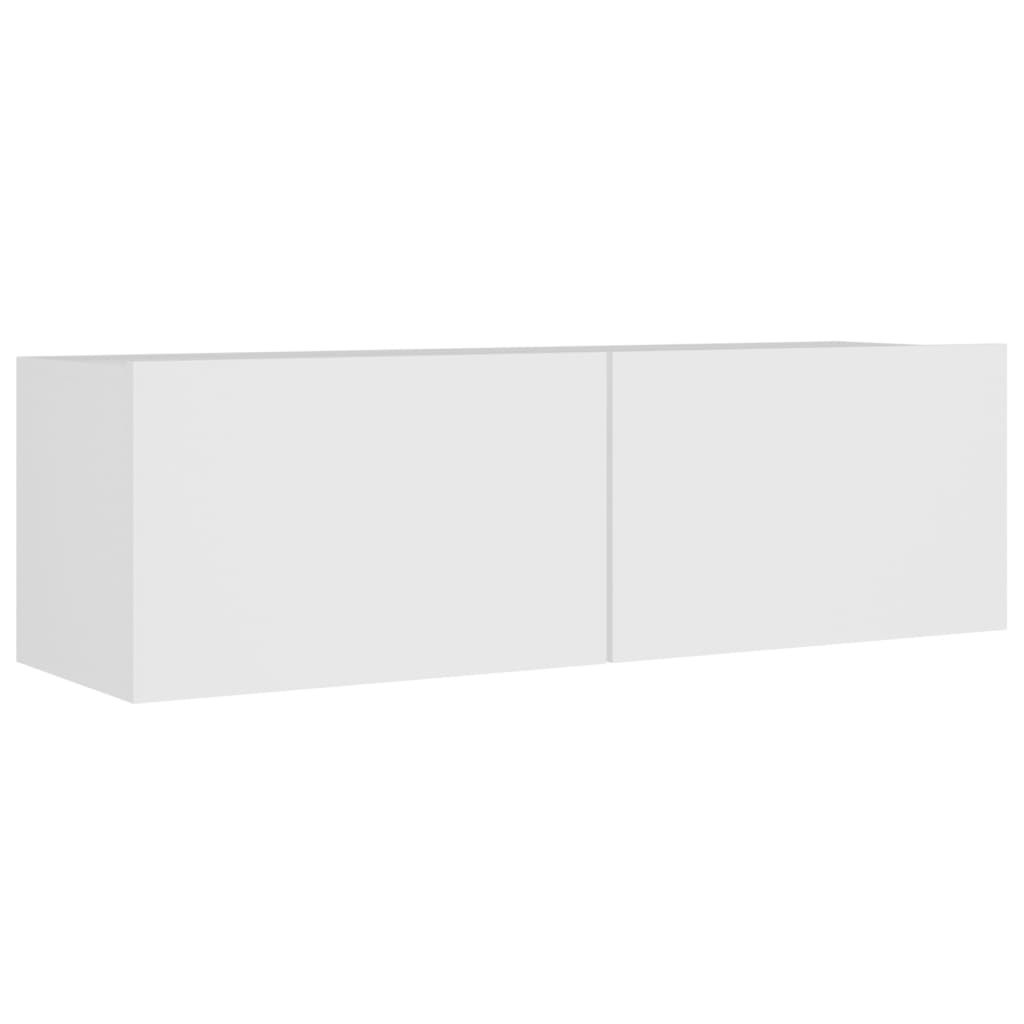 vidaXL 8 Piece TV Cabinet Set White Engineered Wood