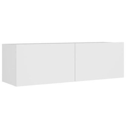 vidaXL 8 Piece TV Cabinet Set White Engineered Wood