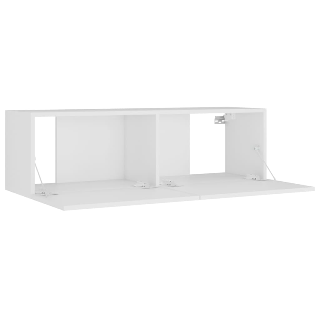 vidaXL 8 Piece TV Cabinet Set White Engineered Wood