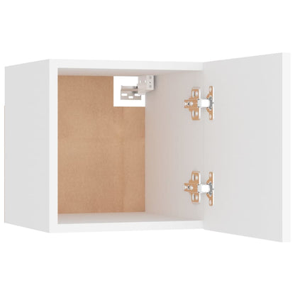 vidaXL 8 Piece TV Cabinet Set White Engineered Wood