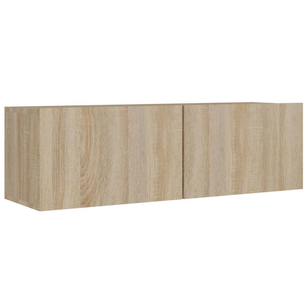 vidaXL 8 Piece TV Cabinet Set Sonoma Oak Engineered Wood