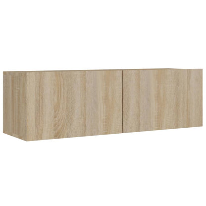vidaXL 8 Piece TV Cabinet Set Sonoma Oak Engineered Wood