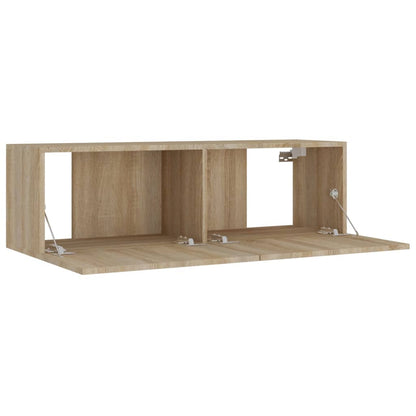 vidaXL 8 Piece TV Cabinet Set Sonoma Oak Engineered Wood