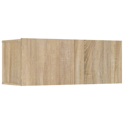 vidaXL 8 Piece TV Cabinet Set Sonoma Oak Engineered Wood