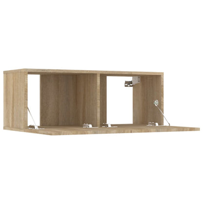 vidaXL 8 Piece TV Cabinet Set Sonoma Oak Engineered Wood
