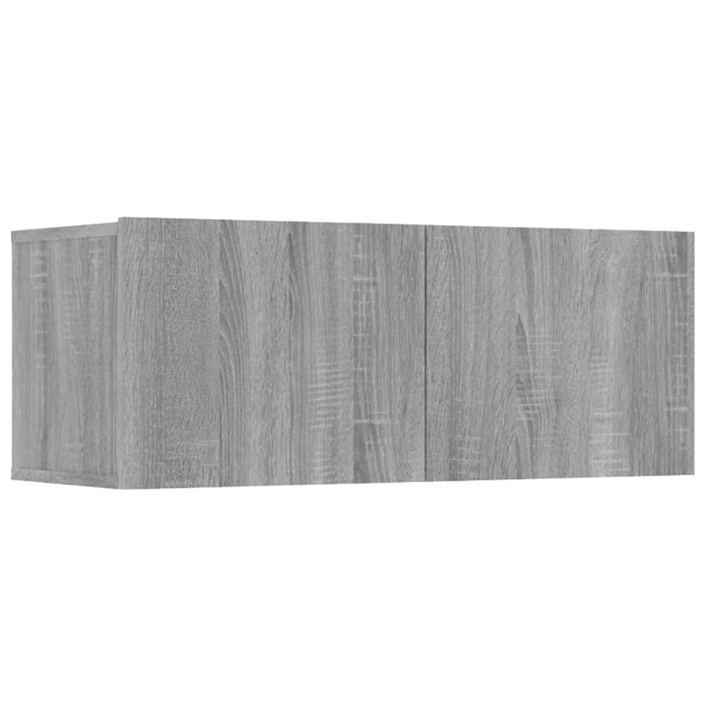 vidaXL 8 Piece TV Cabinet Set Grey Sonoma Engineered Wood