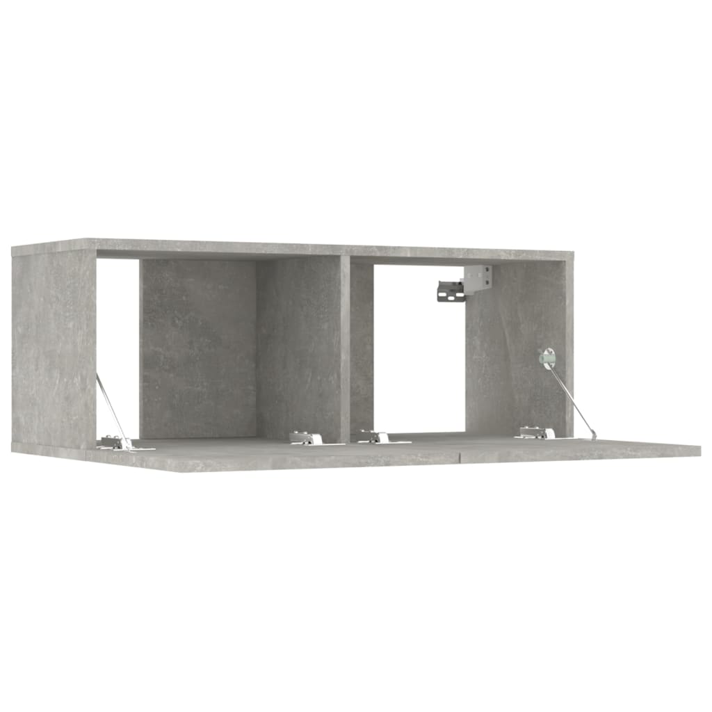 vidaXL 6 Piece TV Cabinet Set Concrete Grey Engineered Wood