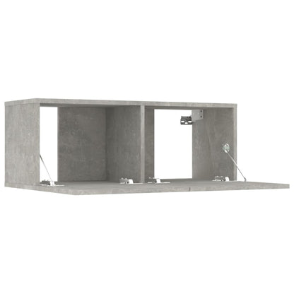 vidaXL 6 Piece TV Cabinet Set Concrete Grey Engineered Wood