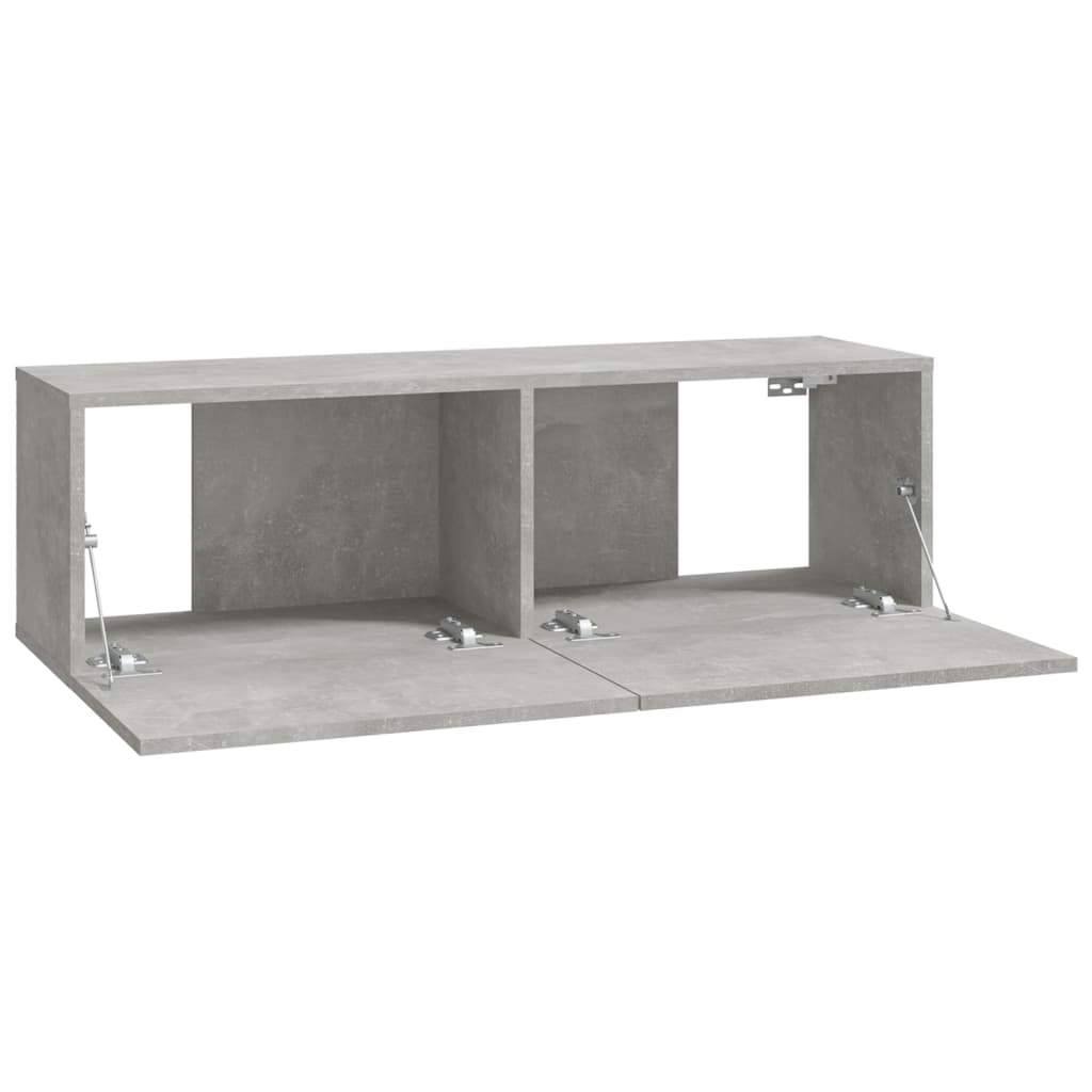 vidaXL 6 Piece TV Cabinet Set Concrete Grey Engineered Wood