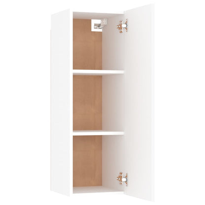 vidaXL 8 Piece TV Cabinet Set White Engineered Wood