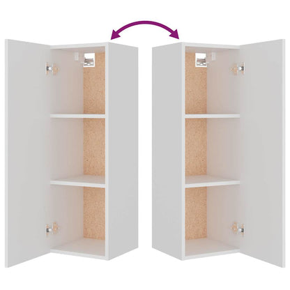 vidaXL 8 Piece TV Cabinet Set White Engineered Wood