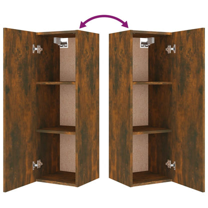 vidaXL 8 Piece TV Cabinet Set Smoked Oak Engineered Wood
