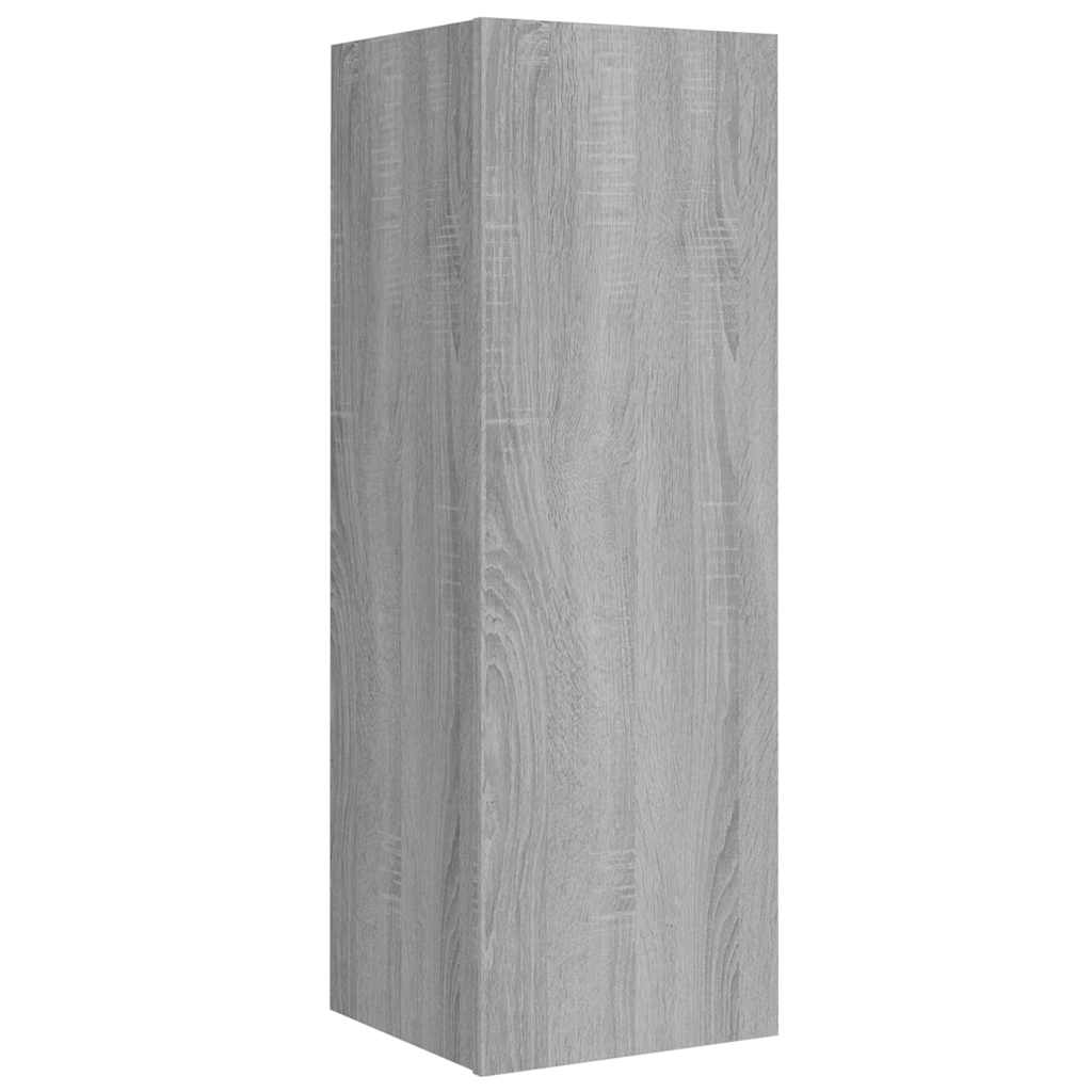 vidaXL 8 Piece TV Cabinet Set Grey Sonoma Engineered Wood