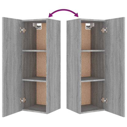 vidaXL 8 Piece TV Cabinet Set Grey Sonoma Engineered Wood