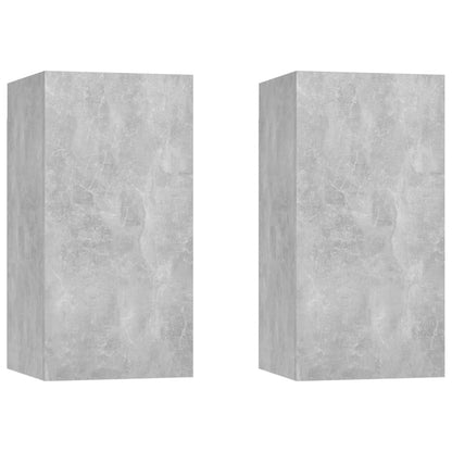 vidaXL 4 Piece TV Cabinet Set Concrete Grey Engineered Wood