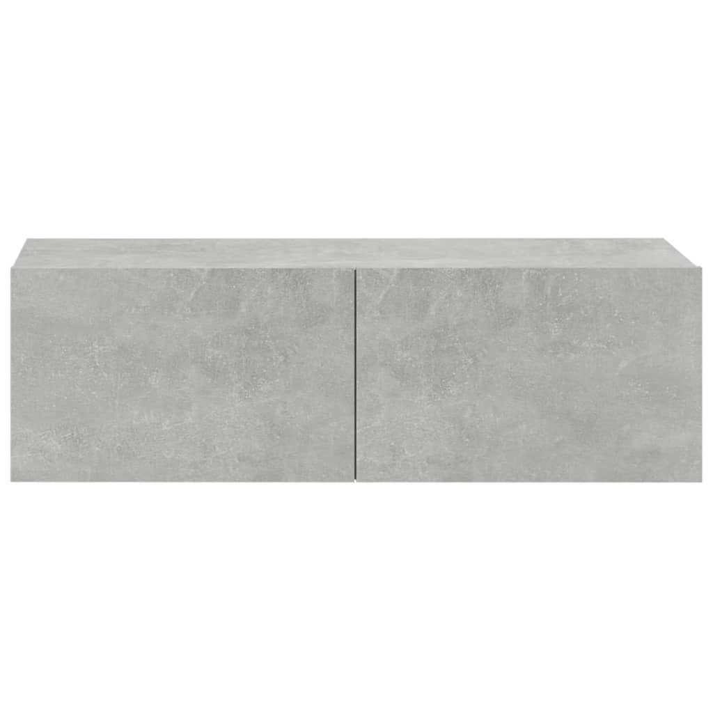 vidaXL 3 Piece TV Cabinet Set Concrete Grey Engineered Wood