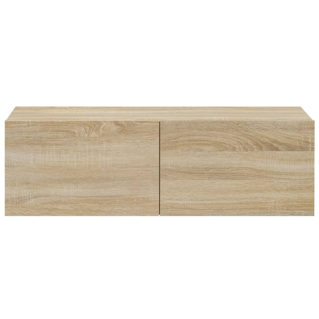 vidaXL 4 Piece TV Cabinet Set Sonoma Oak Engineered Wood
