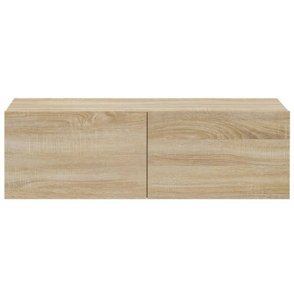 vidaXL 4 Piece TV Cabinet Set Sonoma Oak Engineered Wood