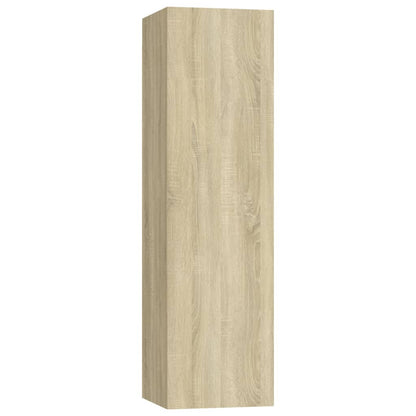 vidaXL 4 Piece TV Cabinet Set Sonoma Oak Engineered Wood