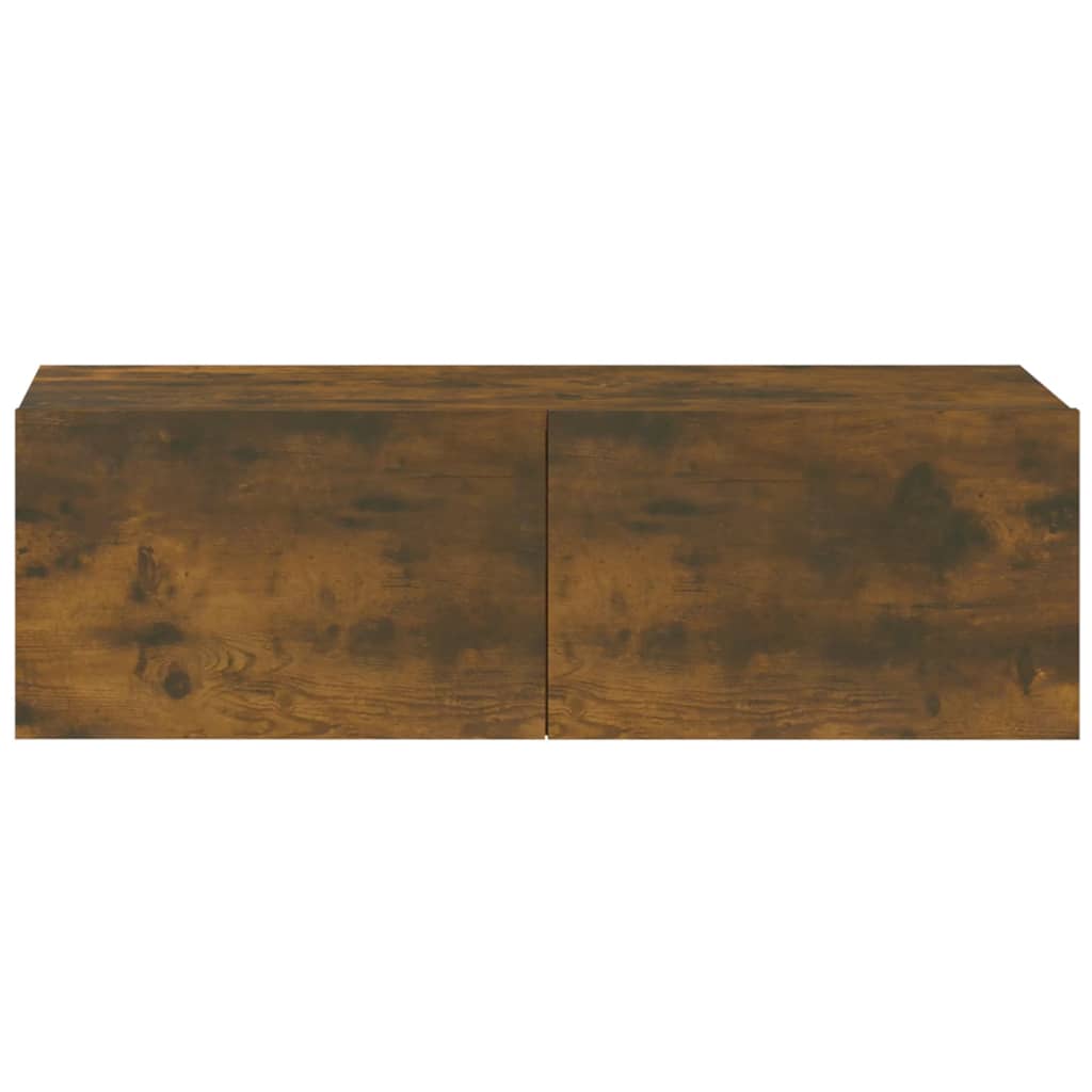 vidaXL 4 Piece TV Cabinet Set Smoked Oak Engineered Wood