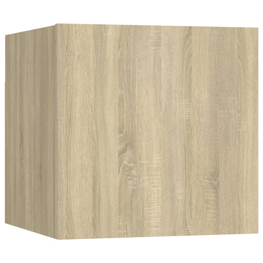 vidaXL 8 Piece TV Cabinet Set Sonoma Oak Engineered Wood