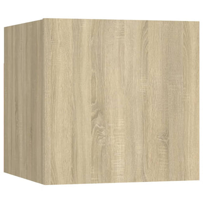 vidaXL 8 Piece TV Cabinet Set Sonoma Oak Engineered Wood