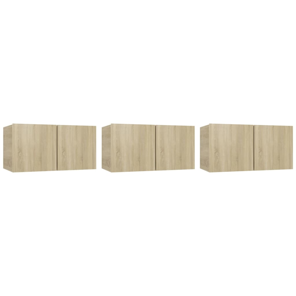 vidaXL 5 Piece TV Cabinet Set Sonoma Oak Engineered Wood