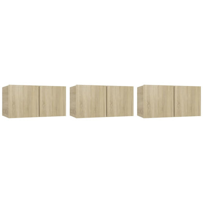 vidaXL 5 Piece TV Cabinet Set Sonoma Oak Engineered Wood