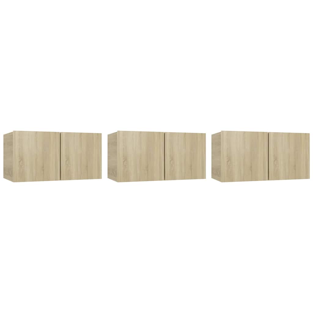 vidaXL 5 Piece TV Cabinet Set Sonoma Oak Engineered Wood
