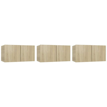 vidaXL 5 Piece TV Cabinet Set Sonoma Oak Engineered Wood