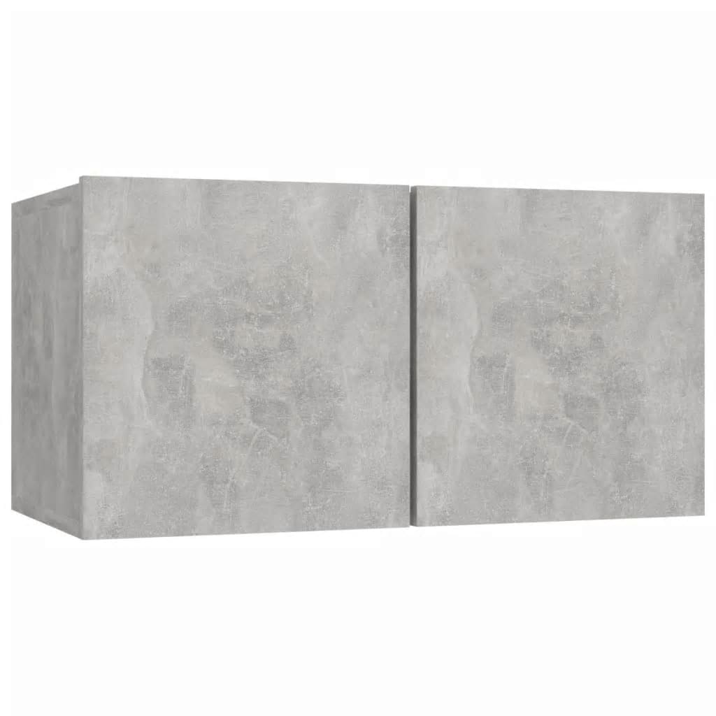 vidaXL 5 Piece TV Cabinet Set Concrete Grey Engineered Wood