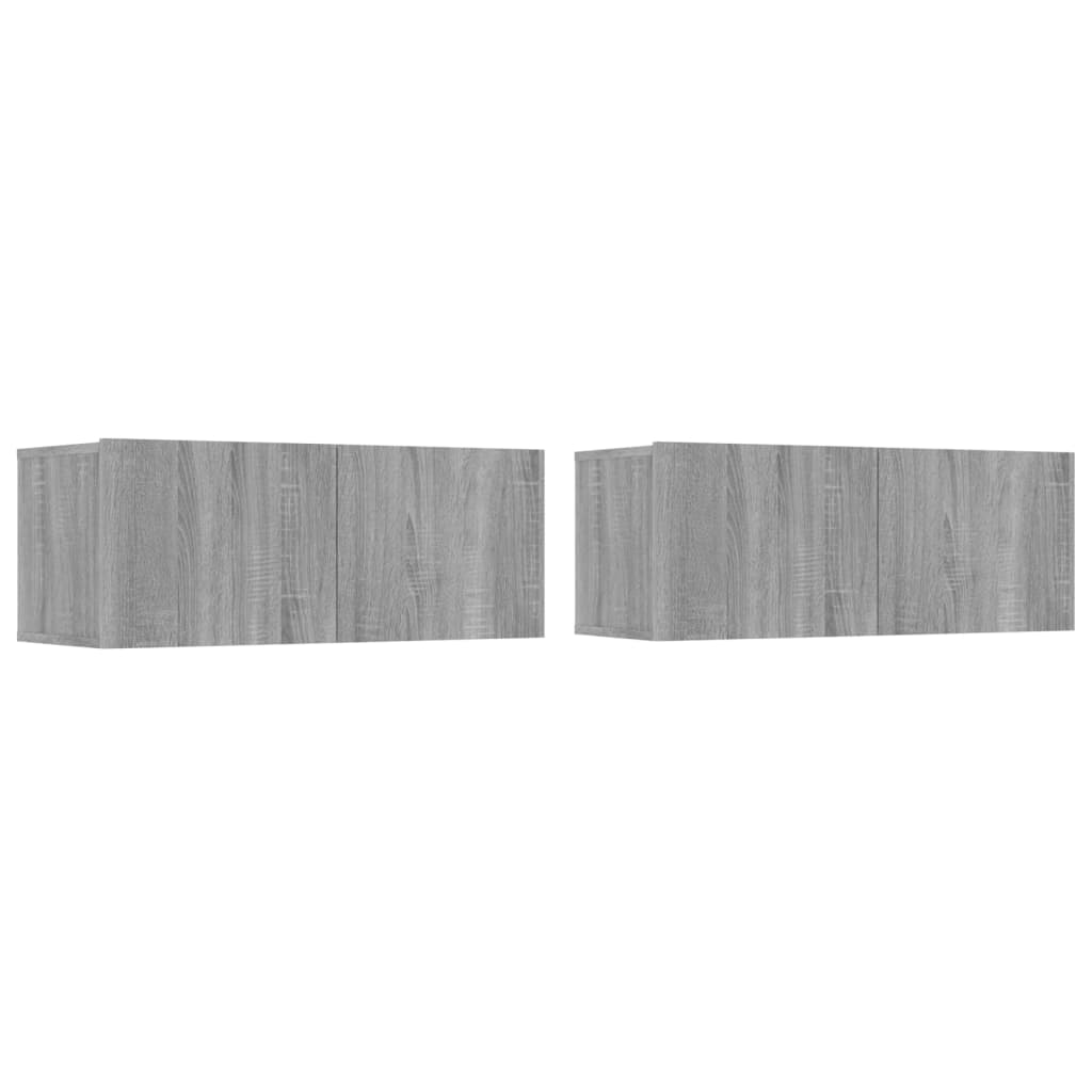 vidaXL 5 Piece TV Cabinet Set Grey Sonoma Engineered Wood