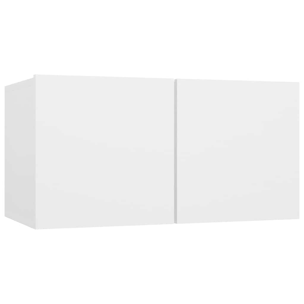 vidaXL 5 Piece TV Cabinet Set White Engineered Wood