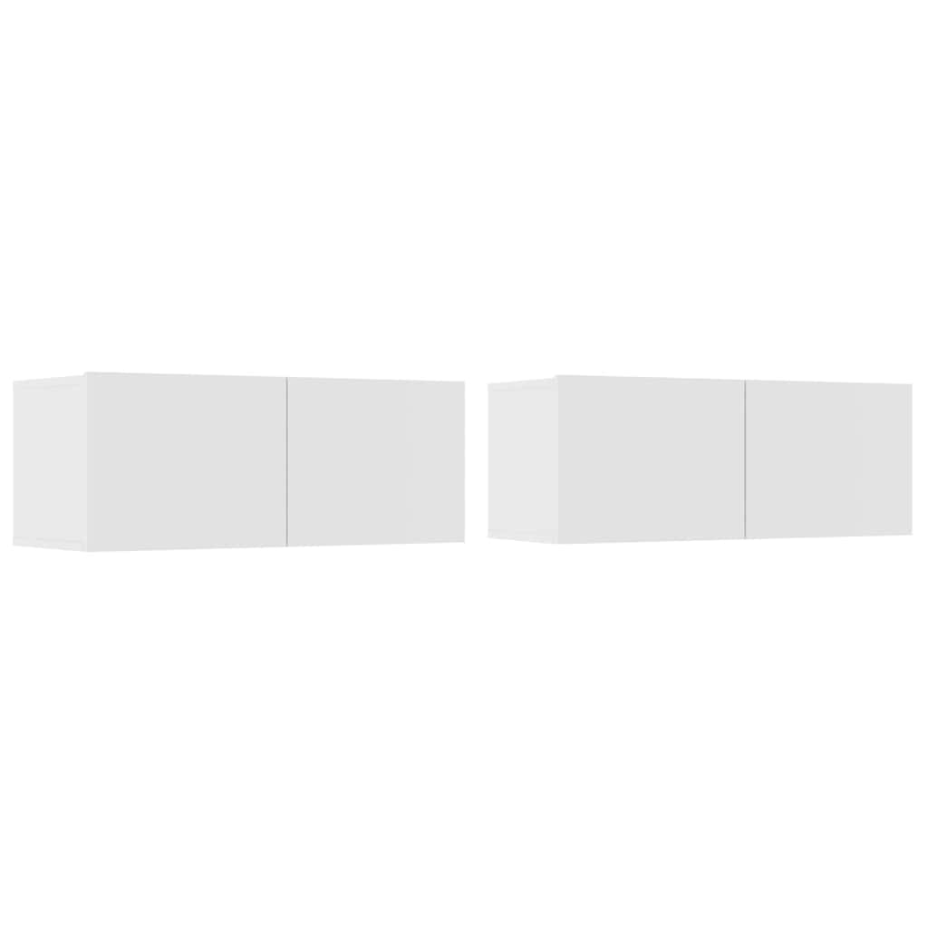 vidaXL 5 Piece TV Cabinet Set White Engineered Wood