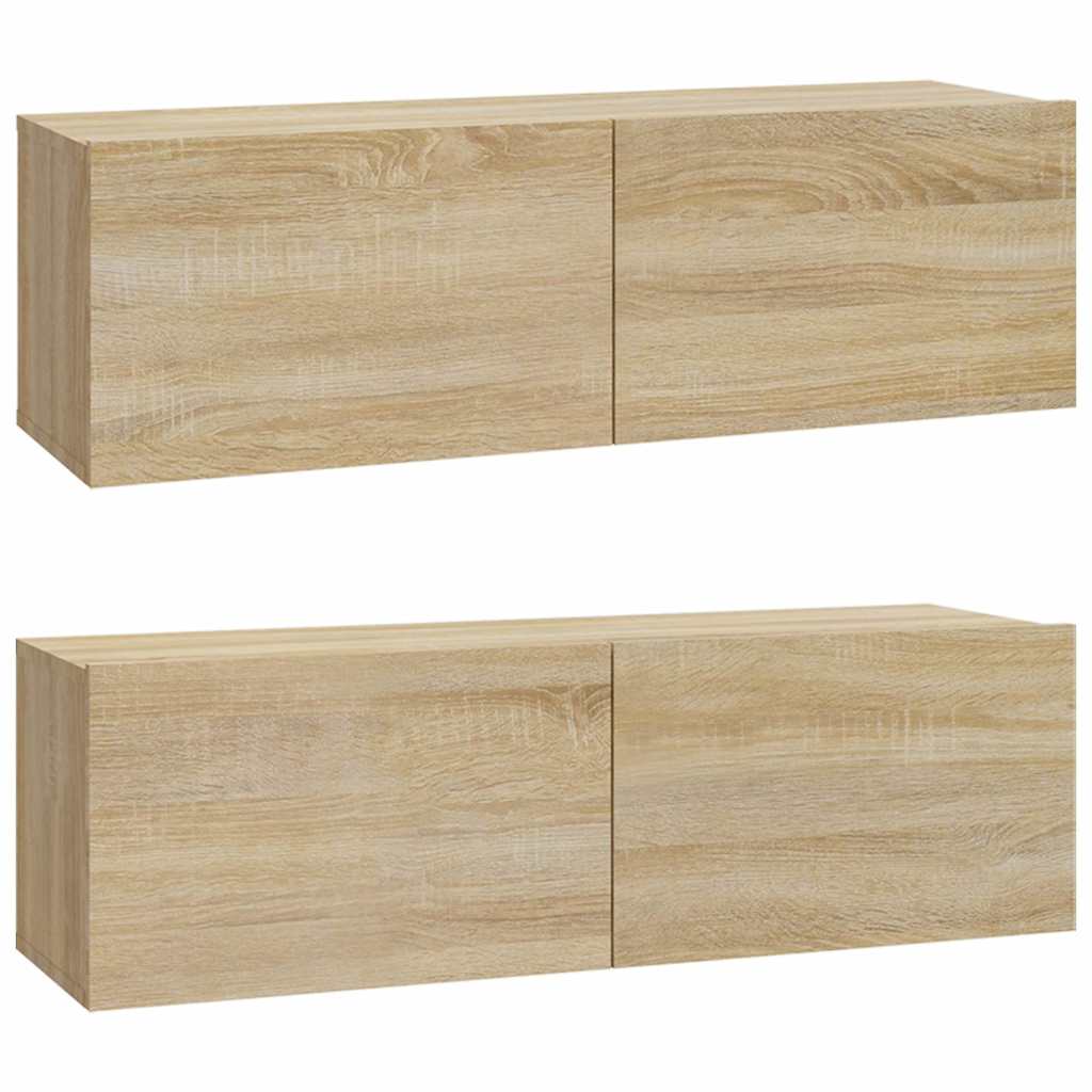 vidaXL 5 Piece TV Cabinet Set Sonoma Oak Engineered Wood