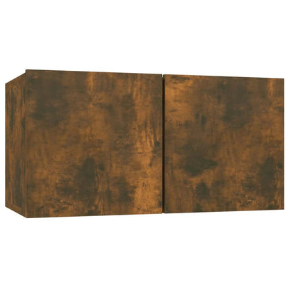 vidaXL 5 Piece TV Cabinet Set Smoked Oak Engineered Wood